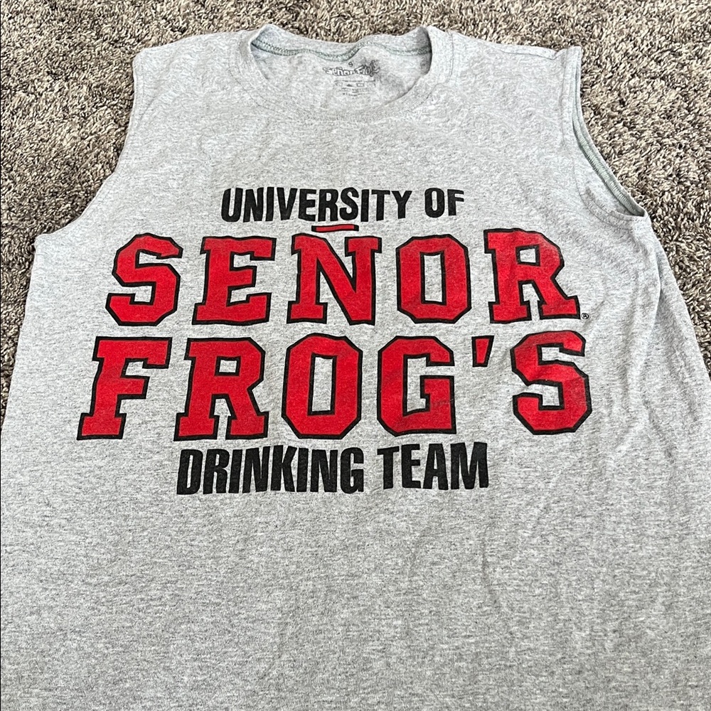Senor Frogs Bahamas - Gray Tank Top